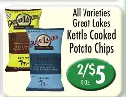 Garden Fresh Market All Varieties Great Lakes Kettle Cooked Potato Chips offer