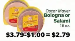 Living Fresh Market Oscar Mayer Bologna or Salami offer