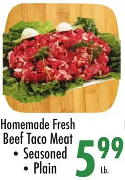 Garden Fresh Market Homemade Fresh Beef Taco Meat offer