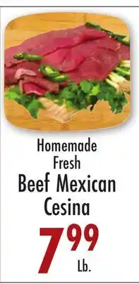 Garden Fresh Market Homemade Fresh Beef Mexican Cesina offer