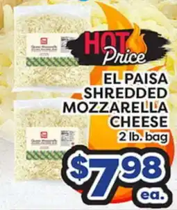 Torres Supermercado EL PAISA SHREDDED MOZZARELLA CHEESE offer