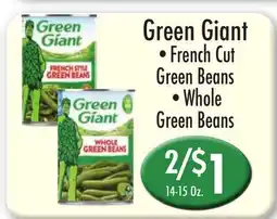 Garden Fresh Market Green Giant French Cut Green Beans, Whole Green Beans offer