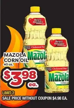 Torres Supermercado MAZOLA CORN OIL offer