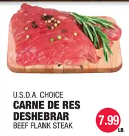 Carnicerias Jimenez U.S.D.A CHOICE CARNE DE RES DESHEBRAR offer