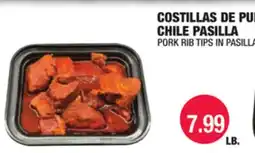 Carnicerias Jimenez PORK RIB TIPS IN PASILLA CHILE offer