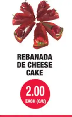 Carnicerias Jimenez REBANADA DE CHEESE CAKE offer