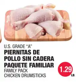 Carnicerias Jimenez U.S. GRADE A PIERNITAS DE POLLO SIN CADERA PAQUETE FAMILIAR offer