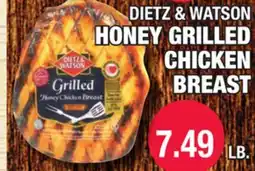 Carnicerias Jimenez DIETZ & WATSON HONEY GRILLED CHICKEN BREAST offer