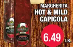 Carnicerias Jimenez MARGHERITA HOT & MILD CAPICOLA offer