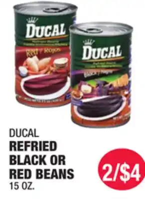 Carnicerias Jimenez DUCAL REFRIED BLACK OR RED BEANS offer