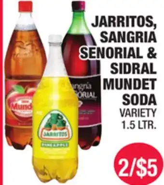 Carnicerias Jimenez JARritos, SANGRIA SENORIAL & SIDRAL MUNDet SODA offer