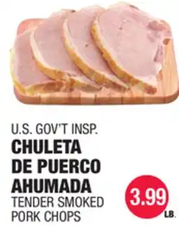 Carnicerias Jimenez U.S. GOV'T INSPI. CHULETA DE PUERCO AHUMADA offer