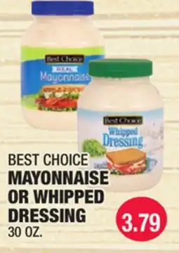 Carnicerias Jimenez BEST CHOICE MAYONNAISE OR WHIPPED DRESSING offer