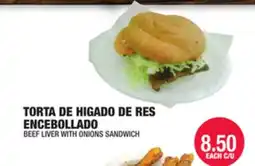 Carnicerias Jimenez TORTA DE HIGADO DE RES ENCEBOLLADO offer