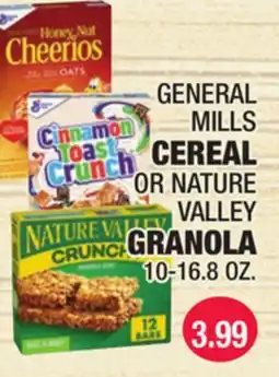 Carnicerias Jimenez GENERAL MILLS CEREAL OR NATURE VALLEY GRANOLA offer