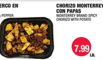 Carnicerias Jimenez CHORIZO MONTERREY CON PAPAS offer
