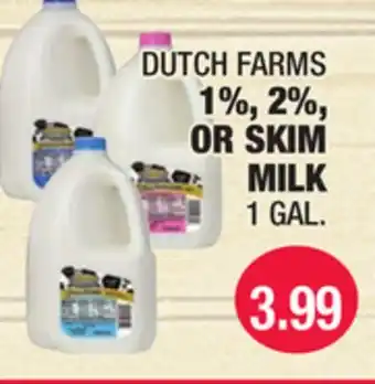 Carnicerias Jimenez DUTCH FARMS 1%, 2%, OR SKIM MILK offer