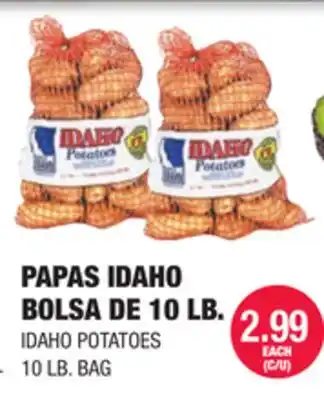 Carnicerias Jimenez PAPAS IDAHO BOLSA DE 10 LB offer