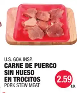 Carnicerias Jimenez CARNE DE PUEERCO SIN HUESO EN TROCITOS offer