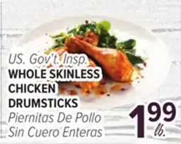 Cermak Fresh Market U.S. Gov't Insp. WHOLE SKINLESS CHICKEN DRUMSTICKS offer