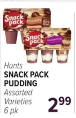 Cermak Fresh Market Hunts SNACK PACK PUDDING offer