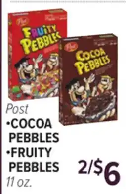Cermak Fresh Market Post •COCOA PEBBLES •FRUITY PEBBLES offer