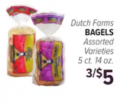 Cermak Fresh Market Dutch Farms BAGELS offer