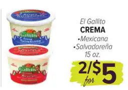 Cermak Fresh Market El Gallito CREMA offer