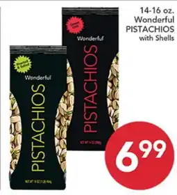 Pete's Fresh Market 14-16 oz. Wonderful PISTACHIOS with Shells offer