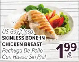 Cermak Fresh Market US Gov't Insp. SKINLESS BONE-IN CHICKEN BREAST offer