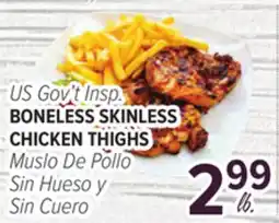 Cermak Fresh Market US Gov't Insp. BONELESS SKINLESS CHICKEN THIGHS offer
