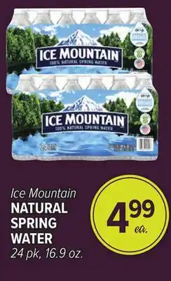 Cermak Fresh Market Ice Mountain NATURAL SPRING WATER offer