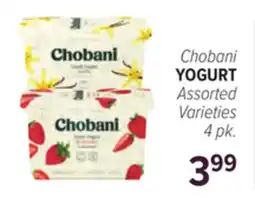 Cermak Fresh Market Chobani YOGURT offer
