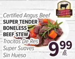Cermak Fresh Market Certified Angus Beef SUPER TENDER BONELESS BEEF STEW offer