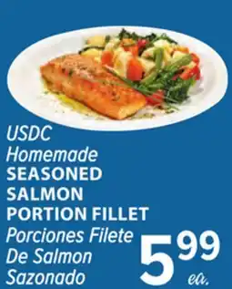 Cermak Fresh Market USDC Homemade SEASONED SALMON PORTION FILLET offer
