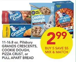 Pete's Fresh Market 11-16.8 oz. Pillsbury GRANDS CRESCENTS, COOKIE DOUGH, PIZZA CRUST, or PULL APART BREAD offer