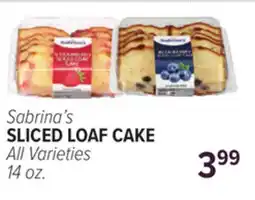 Cermak Fresh Market Sabrina's SLICED LOAF CAKE offer