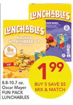 Pete's Fresh Market Oscar Mayer FUN PACK LUNCHABLES offer