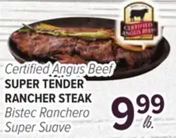 Cermak Fresh Market Certified Angus Beef SUPER TENDER RANCHER STEAK offer
