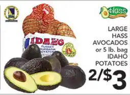 Pete's Fresh Market LARGE HASS AVOCADOS or 5 lb. bag IDAHO POTatoes offer