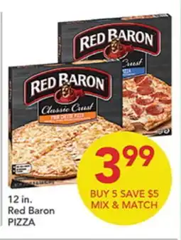 Pete's Fresh Market 12 in. Red Baron PIZZA offer