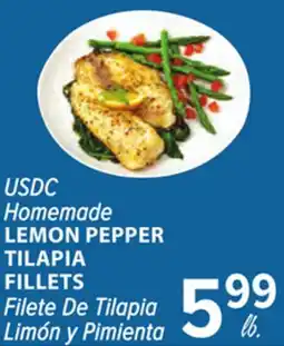 Cermak Fresh Market USDC Homemade LEMON PEPPER TILAPIA FILLETS offer