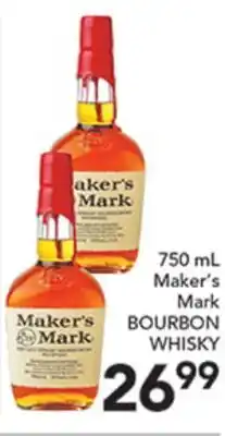 Pete's Fresh Market 750 mL Maker's Mark BOURBON WHISKY offer