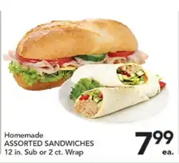 Pete's Fresh Market Homemade ASSORTED SANDWICHES offer