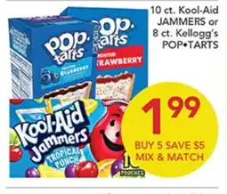 Pete's Fresh Market 10 ct. Kool-Aid JAMMERS or 8 ct. Kellogg's POP•TARTS offer