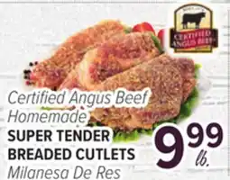 Cermak Fresh Market Certified Angus Beef Homemade SUPER TENDER BREADED CUTLETS offer