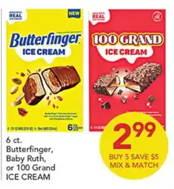 Pete's Fresh Market Butterfinger, Baby Ruth, or 100 Grand ICE CREAM offer