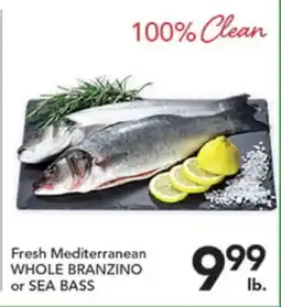 Pete's Fresh Market Fresh Mediterranean WHOLE BRANZINO or SEA BASS offer