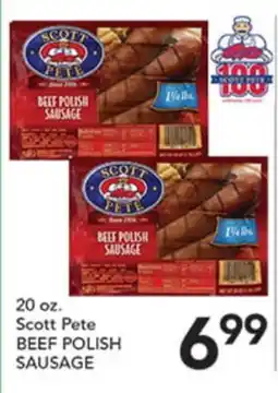Pete's Fresh Market Scott Pete BEEF POLISH SAUSAGE offer
