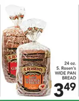 Pete's Fresh Market S. Rosen's WIDE PAN BREAD offer